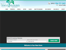 Tablet Screenshot of islandtreasuresrealestate.com